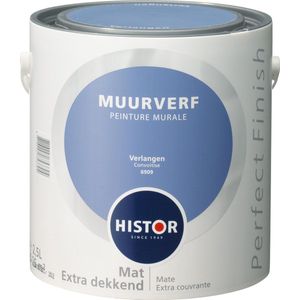 Histor Perfect Finish Muurverf Mat Verlangen 6909 Verlangen - 2,5 liter- Muurverf - Dekkend - Binnen - Mat -
