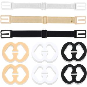 Allecto plus - Bh-bandclips en -bandjes Set van 9 stuks Antislip bh-clips. Comfortabele en zachte elastische bh-bandhouders. Geschikt voor alle cupmaten. Inclusief wit, zwart en beige.