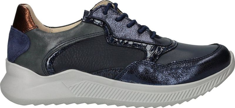 Wolky - 0582590 - Veterschoenen - Blauw Combi