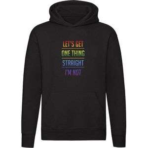 Let's get one thing straight i'm not Hoodie | lgbtq | regenboog | gelijkheid | unisex | trui | sweater | capuchon