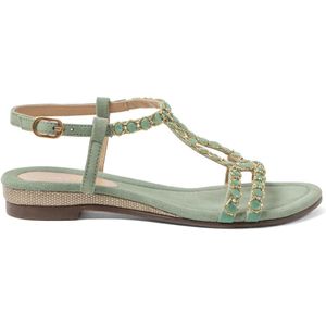 Lazamani - Izarra Dames Sandalen Suede Sage - Maat 39