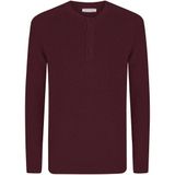 Felix Hardy Ronde Hals Trui - Pullover - Sweater - %100 Katoen Heren Bordeaux - 2Xl