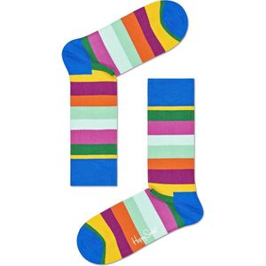 Happy Socks Stripes Sok | Sok met Streep |  Maat 41-46 | Blauw met Multicolor