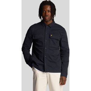 Lyle & Scott - Garment Dyed - Overshirt - Donkerblauw - Hoogwaardige Materialen