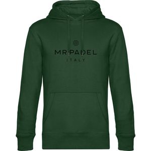 Mr Padel Italy - Donkergroene Hoodie Maat XL - Unisex hoodies met capuchon