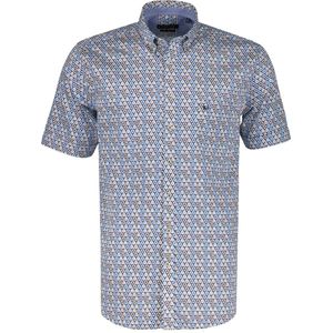 Giordano Overhemd - Modern Fit - Blauw - 3XL Grote Maten
