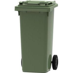 Mini Container - 120 liter Groen - Kliko Afval Container 120liter - Afvalbak 120l