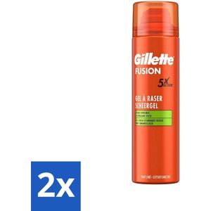 Gillette Scheergel Fusion 5 Sensitive 200 ml - Voordeelverpakking - 2 stuks