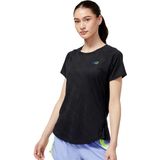 New Balance Q Speed Jacquard T-shirt Met Korte Mouwen Zwart XS Vrouw