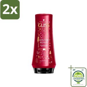 Gliss-Kur - Conditioner - Winter Repair - Herstelt & Verzorgt - 200 ml - Voordeelverpakking - 2 stuks - Haarverzorging - Winter haar