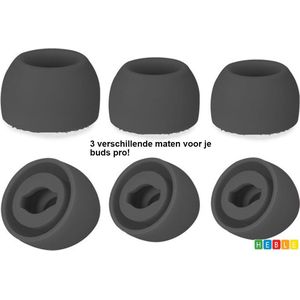 Vervangende Oordopjes - Zwart - Geschikt voor Samsung Galaxy Buds Pro - 3 paar