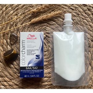 Wella Color Charm Permanent Liquid Haircolour - 6AA + developer - Dark Blonde Intense Ash - Haarverf - Haarkleuring - Asblond - Ashblond - Dark ashblonde