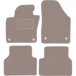 Beige veloursmatten voor: Volkswagen Tiguan I minivan (2007-2015)