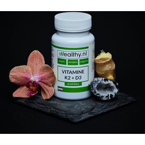 iHealthy Vitamine K2 + D3 in olijfolie | 60 softgels
