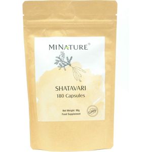 Shatavari Capsules 180 stuks - 450mg Shatavari Poeder per Vega Capsulen - Asparagus Racemosus - 100% Plantaardig