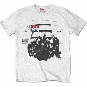 Slipknot - Iowa Track List Heren T-shirt - S - Wit