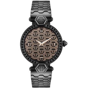 Philipp Plein Plein Couture PWEAA0921 Horloge - Staal - Zwart - Ø 32 mm