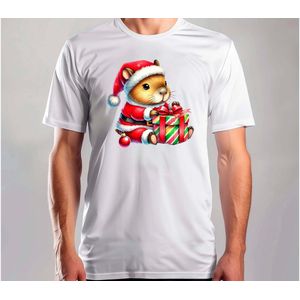 Merry Capy Kerst - T Shirt - MerryChristmas - ChristmasVibes - Funny - Sarcasm - VrolijkKerstfeest - Kerstmis - Grappig - Sarcasme - Capybara - Capy