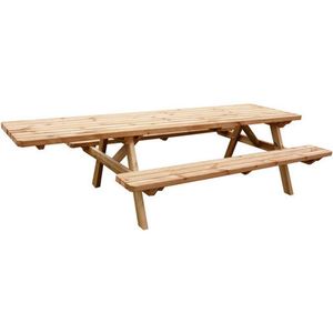 Rockwood® Rolstoel Picknicktafel Grenen 2.40m Montage op locatie. Extra gemak en vakkundige service