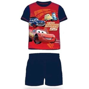Cars pyjama - maat 110 - Lightning McQueen shortama - katoen - blauw