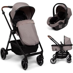 Baninni 3-in-1 Multi Standen Kinderwagen met Autostoel Adria Taupe