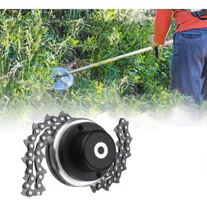 Geschikt voor Universele onkruidverwijderaar, kettingtrimmerkop 10 mm installatie, tuinmaaier, accessoires voor grasmaaiergereedschappen buiten, universele kettingtrimmerkop vervangende onderdelen, grasmaaier (zwart)