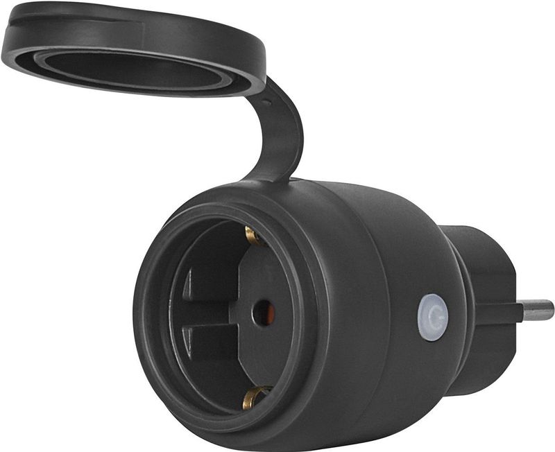 OSRAM - SMART+ WiFi Matter - Buitenstopcontact - Zwart - 3680W - IP44