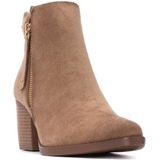 Refresh - 17301502 - Enkellaarsjes - Beige - Hakhoogte 3 tot 5 cm - Ritssluiting