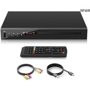 RFWR® HD Blu-ray-speler met Multi-regio Ondersteuning en USB Aansluiting - 1080P DVD/Blu-ray Speler voor Thuis