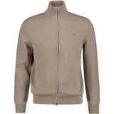 GANT - Gebreid Vest - Donkerbeige