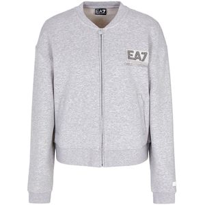 Ea7 Emporio Armani 7w000178_af12473 Sweatshirt Met Rits Grijs XL Vrouw