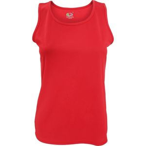 Fruit Of The Loom Vrouwen / Dames Mouwloze Lady-Fit Performance Vest Top (Rood)