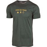 Ivanhoe t-shirt Agaton Trace voor heren - 100% merino wol - Groen