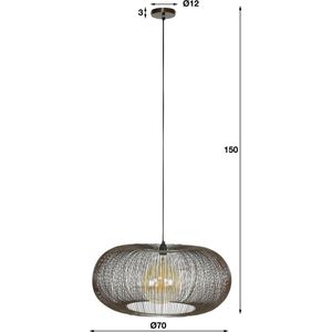 AnLi Style Hanglamp Ø70 copper twist