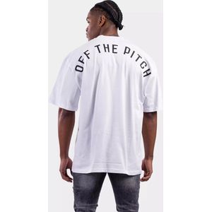 Off The Pitch Loose Fit Pitch T-Shirt Heren Wit - Maat: M