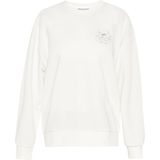 Usha - Sweatshirt - Zilver - Ronde Hals - Lange Mouw - Wijde Pasvorm