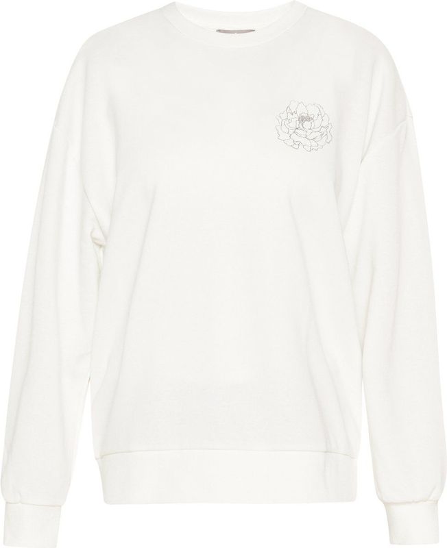 Usha - Sweatshirt - Zilver - Ronde Hals - Lange Mouw - Wijde Pasvorm