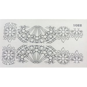 Water Decal Nail Wrap 1022