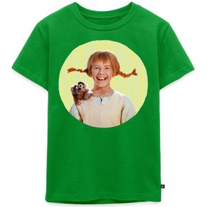 Pippi Langkous Portret Pippi Met Meneer Nilsson Premium T Shirt Kinderen