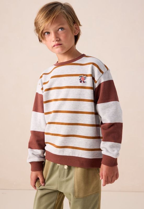 Sissy-Boy - Grijze Sweater - Met Strepen