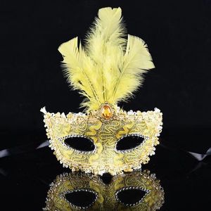 Maskerade masker half gezicht maskerade masker masker veren masker, stijl 4