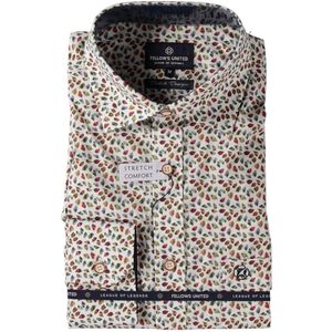 Fellows - Overhemd - Minimal Print - Heren - 97% Katoen/3% Elasthan