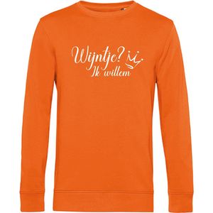 Sweater Wijntje-Oranje - Wit-M