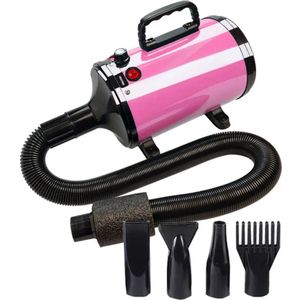 TEP T3 Professionele Waterblazer - Roze - Hondenfohn - Vier opzetstukken