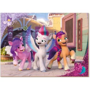 My Little Pony Puzzel 5+ - 60 stukjes - 32x23 cm - My Little Pony Speelgoed 4-5-6 jaar-Kinderpuzzel 5 jaar