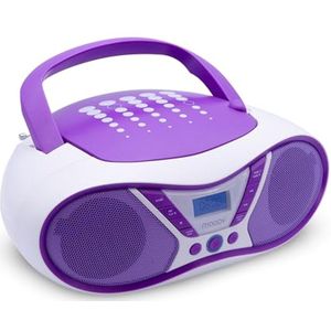 Draagbare CD-speler met FM-radio en USB-poort - Slechts 6 W stereogeluid, ergonomisch ontwerp