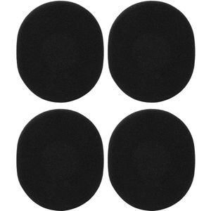Oorkussens met traagschuim en zachter leer - 2 paar vervangende oorkussens voor H800 draadloze hoofdtelefoon - zwart .