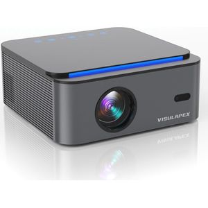 1080P Full HD Beamer met WiFi6, 20000 Lumen en 4D Trapezkorrektur - Ideaal voor Heimkino