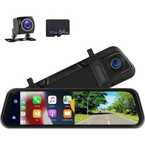 Dual dashcam - Dashcam voor en achter - Auto camera dashcam - Dashcam auto - Dual dashcam voor auto - Zwart