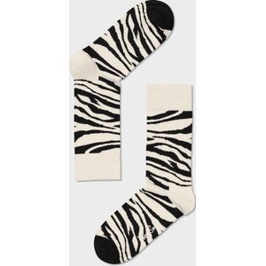 HAPPY SOCKS ZEBRA SOKKEN, ZWART/WIT maat 36 - 40